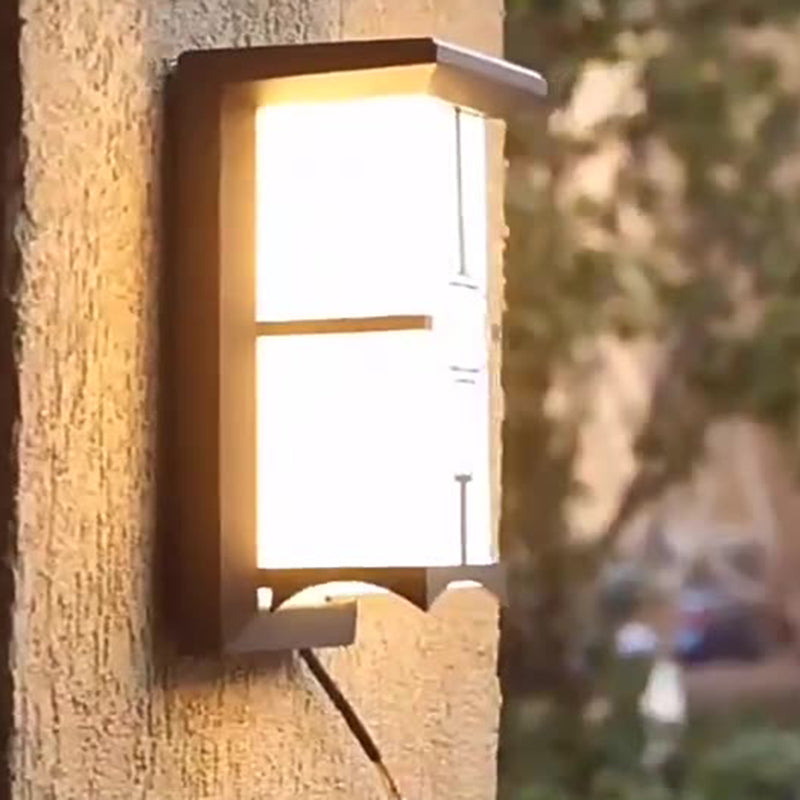 Modern Industrial Outdoor Wall Sconce Lamp - Aluminium Acrylic, LED, view 6