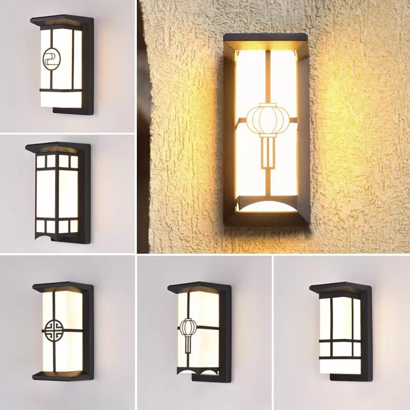 Modern Industrial Outdoor Wall Sconce Lamp - Aluminium Acrylic, LED, view 10