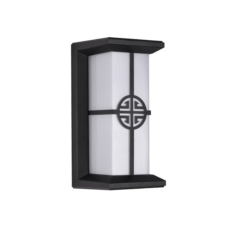 Modern Industrial Outdoor Wall Sconce Lamp - Aluminium Acrylic, LED, view 13