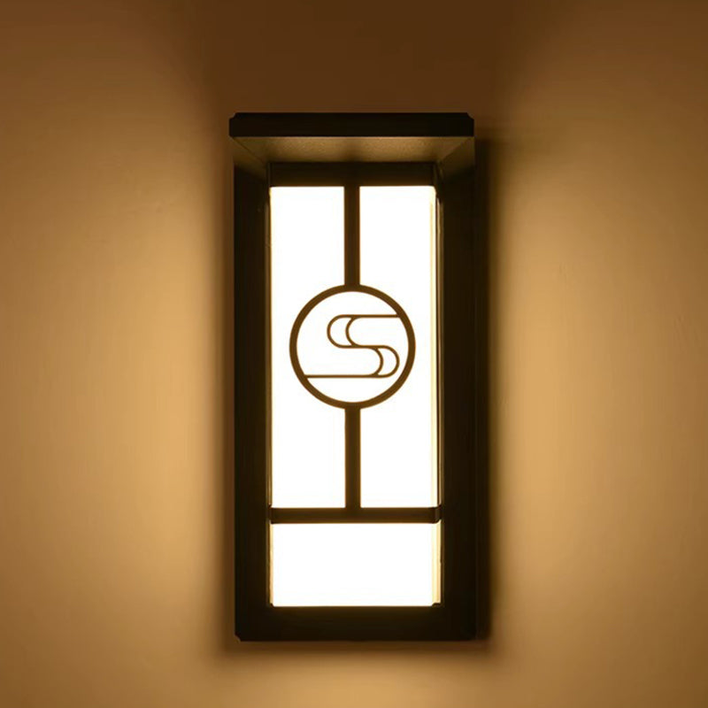Modern Industrial Outdoor Wall Sconce Lamp - Aluminium Acrylic, LED, view 14
