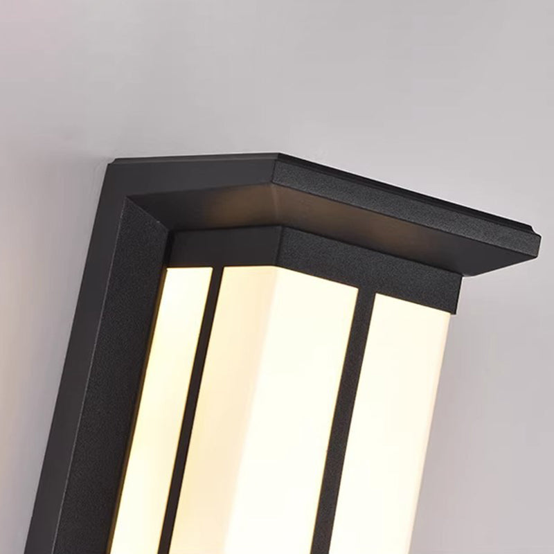 Modern Industrial Outdoor Wall Sconce Lamp - Aluminium Acrylic, LED, view 4