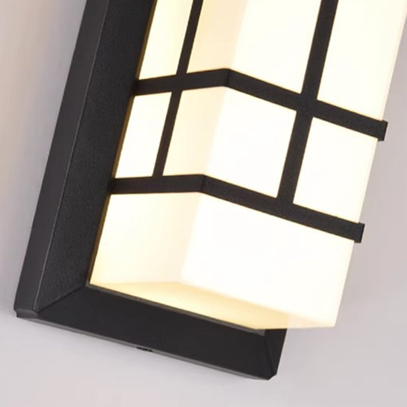 Modern Industrial Outdoor Wall Sconce Lamp - Aluminium Acrylic, LED, view 5