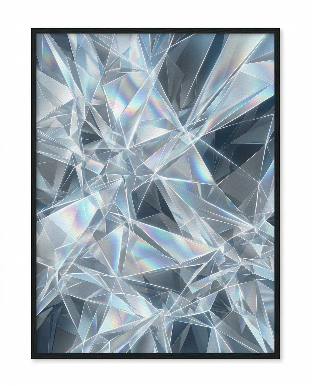Abstract Geometric Print - Fractured Light-Welvere