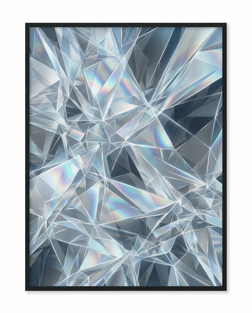 Abstract Geometric Print - Fractured Light-Welvere