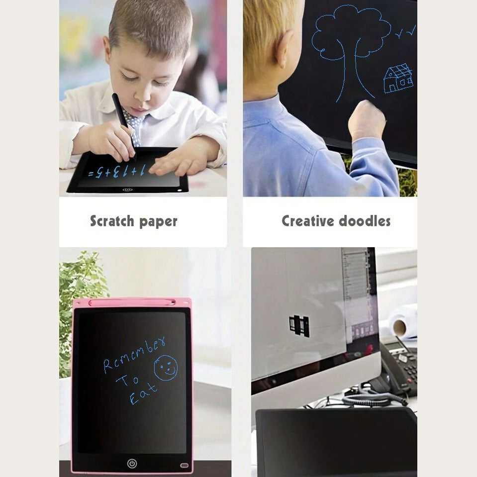 12-Inch LCD Writing Tablet for Kids, Reusable Drawing and Learning Board