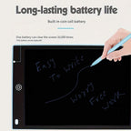 12-Inch LCD Writing Tablet for Kids, Reusable Drawing and Learning Board