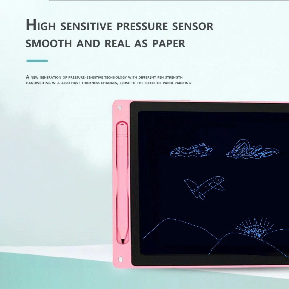 12-Inch LCD Writing Tablet for Kids, Reusable Drawing and Learning Board