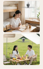 12000mAh Portable Ceiling and Camping Fan, 450mm Blade for Outdoor Tents