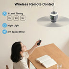 12000mAh Portable Ceiling and Camping Fan, 450mm Blade for Outdoor Tents