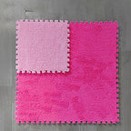 Plush Cut Composite Non-Slip Carpet Tiles for Indoor Bedroom - 12" x 12", view 15