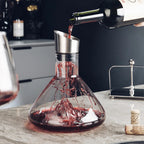 1500ml Lead-Free Crystal Wine Decanter with 12-Channel Aerator
