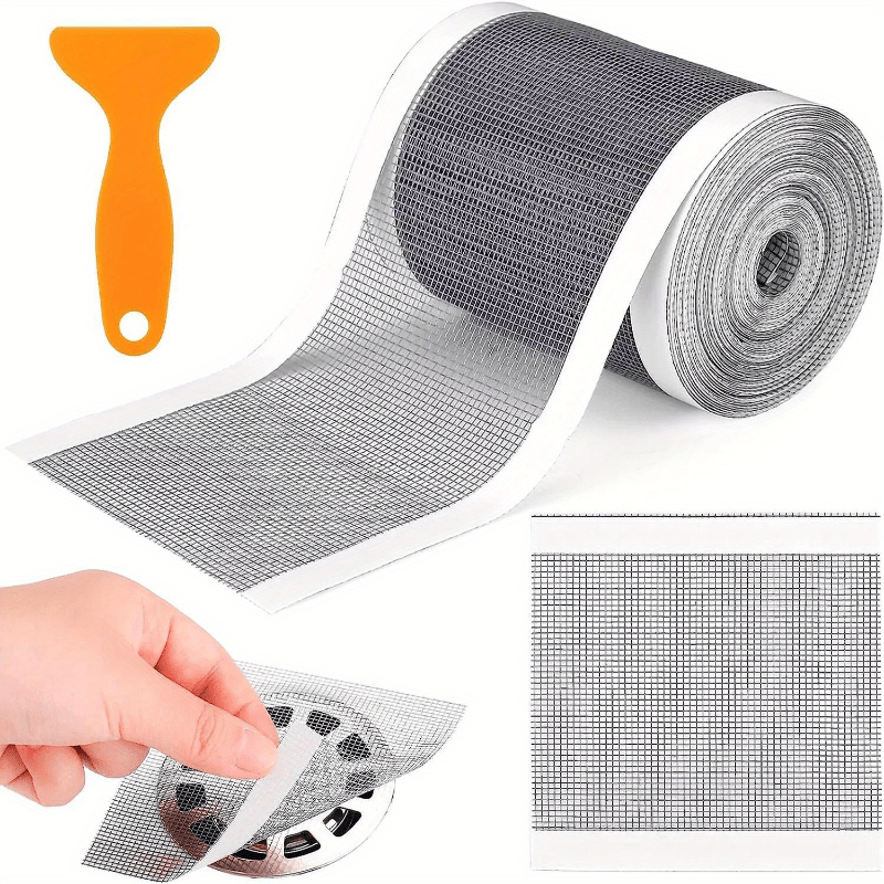 Self-adhesive Mesh Drain Cover 5 m - Cut to Size, Fine Mesh, 7 cm Wide, view 4