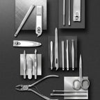 19-Piece Professional Stainless Steel Manicure and Pedicure Set with Travel Case