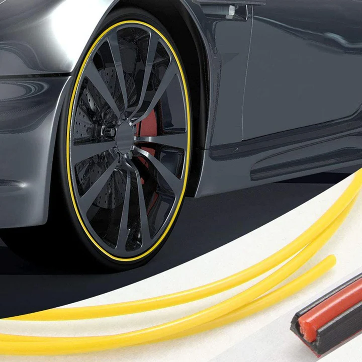 Wheel Rim Protector for Cars - DIY Installation, Fits Most Rims, view 4