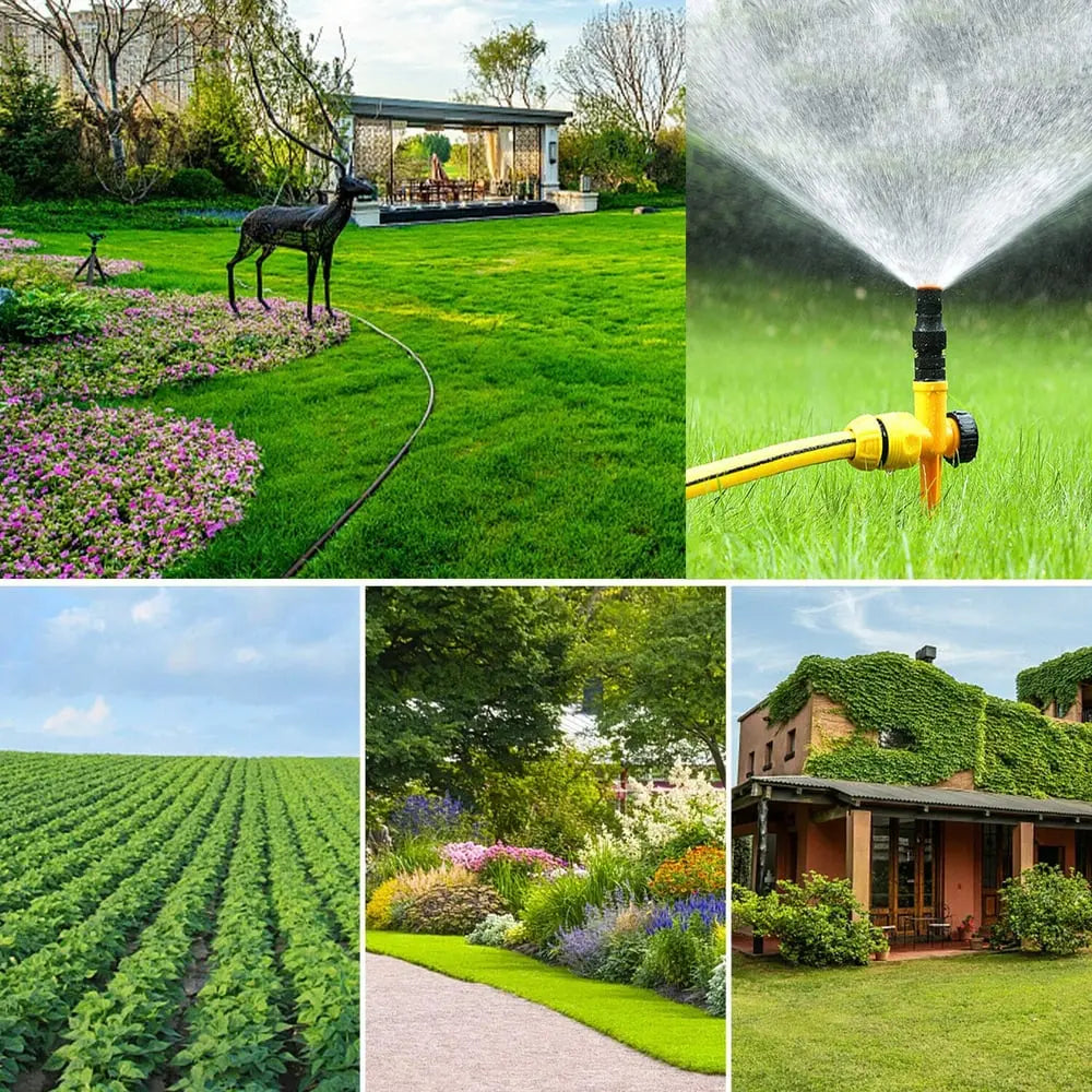 360° Adjustable Garden Sprinkler - 25 cm, Weather-Resistant Plastic, view 8