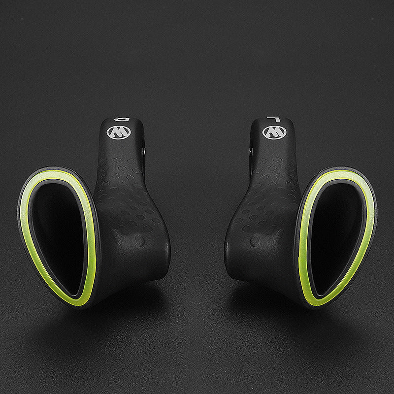 Ergonomic Bicycle Grips Pair - Carbon Nylon, Black, 22.2 mm Handlebar, view 4
