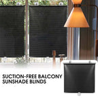 Piercing-Free Suction Cup Sunshade for Windows - PVC, Black, view 3