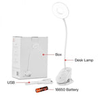 Wireless Bedside Clip-On LED Lamp - USB Rechargeable, 1200mAh Battery, view 5
