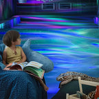 2-in-1 Northern Lights and Ocean Wave Projector Night Light