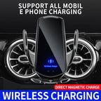 2-in-1 Wireless Car Charger and Automatic-Clamping Phone Holder