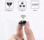 2-Pack Mini WiFi Security Cameras, 1080P, 140° Wide Angle, Night Vision