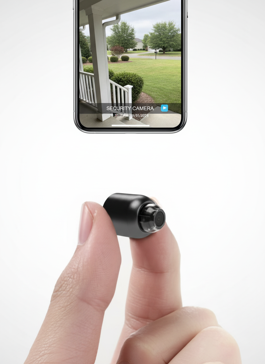 2-Pack Mini WiFi Security Cameras, 1080P, 140° Wide Angle, Night Vision
