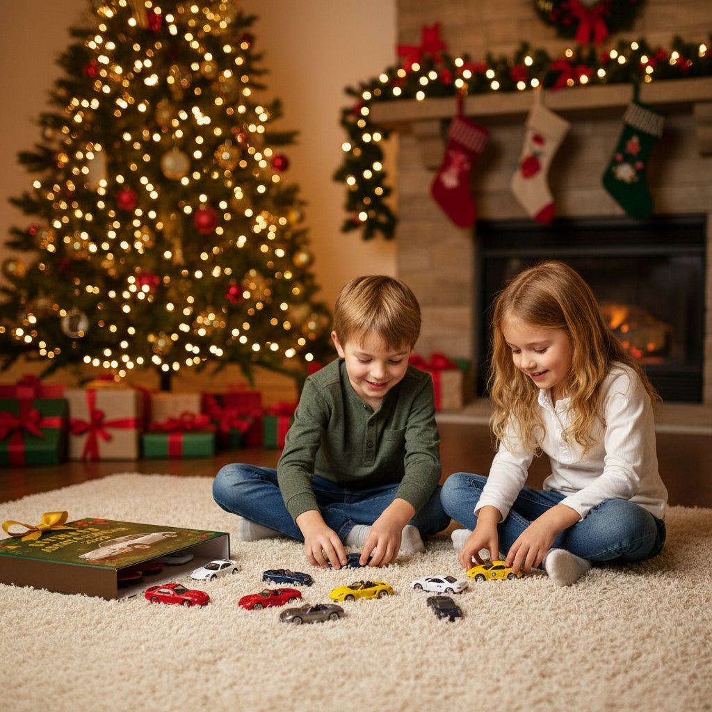 2025 Supercar Advent Calendar with 24 Miniature Models and Accessories