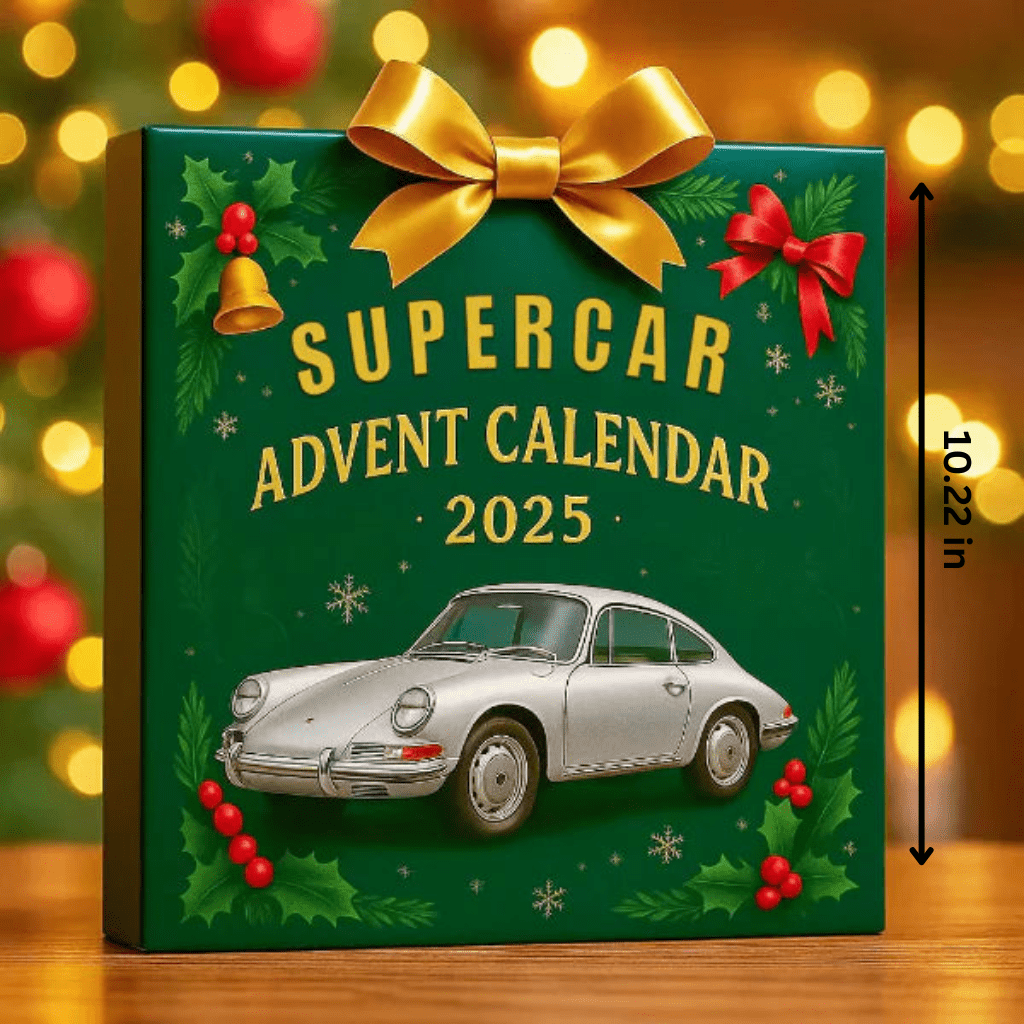 2025 Supercar Advent Calendar with 24 Miniature Models and Accessories