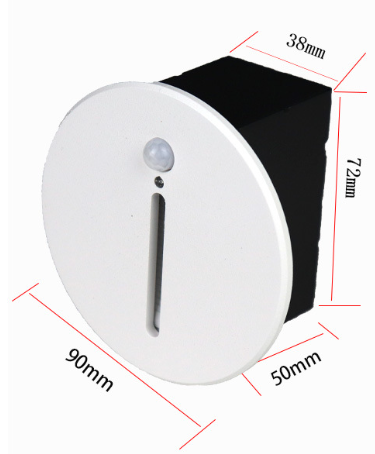 LED Stair Light with Sensor - Die-Cast Aluminium, 3 W, 240 V, view 4