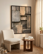 Grey Textured Wall Art - Stone Frequency-Welvere