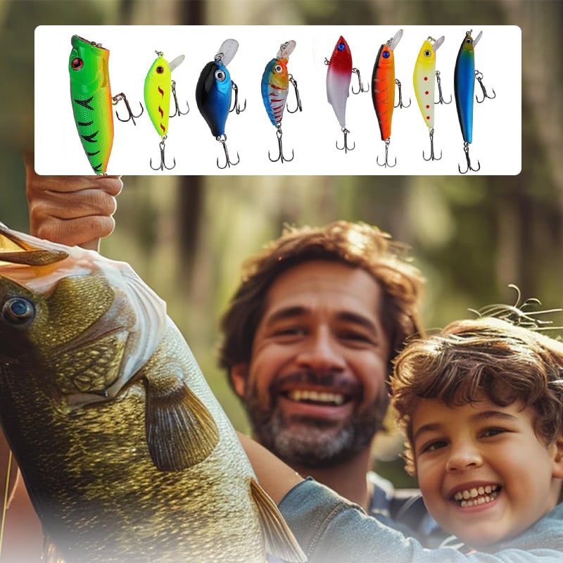 24-Day Christmas Countdown Fish Tackle Set, 24-Day Fishing Tackle Advent Calendar