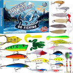 24-Day Christmas Countdown Fish Tackle Set, 24-Day Fishing Tackle Advent Calendar