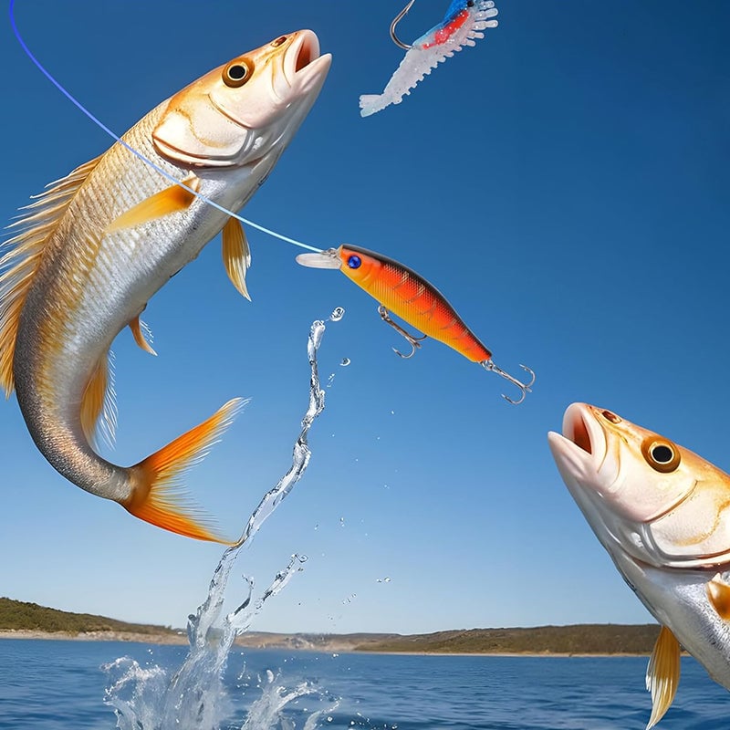 24-Day Christmas Countdown Fish Tackle Set, 24-Day Fishing Tackle Advent Calendar