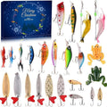 24-Day Christmas Countdown Fish Tackle Set, 24-Day Fishing Tackle Advent Calendar