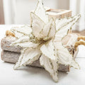 26cm Christmas Flower Ornaments for Trees, Wreaths and Mantelpieces
