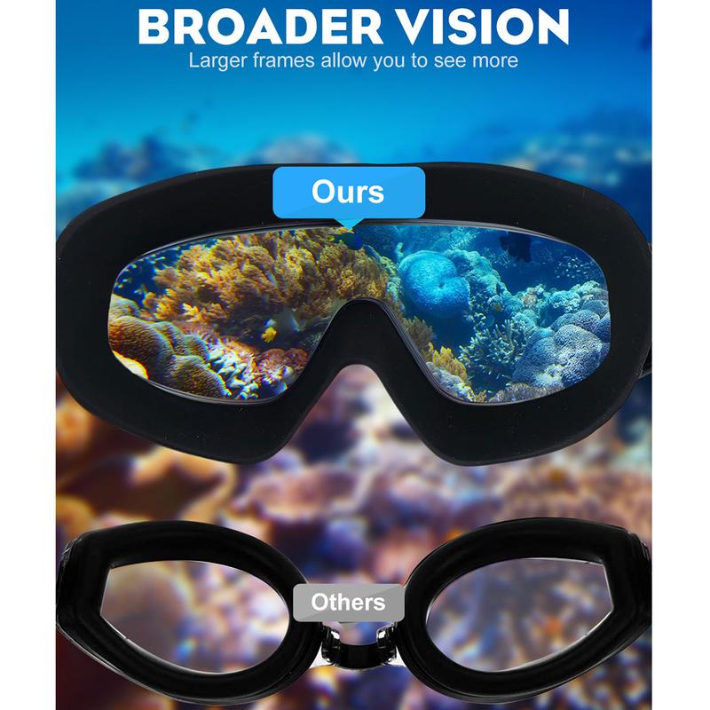 No Leaking Swim Glasses for Men Women Youth - 17x6.5x4cm, view 2