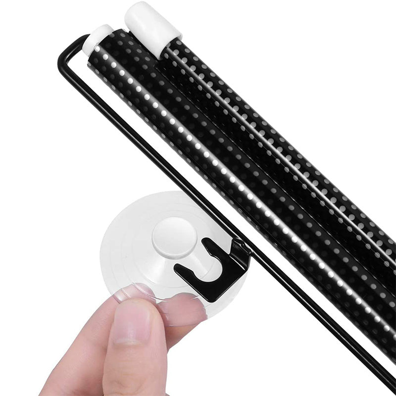Piercing-Free Suction Cup Sunshade for Windows - PVC, Black, view 5