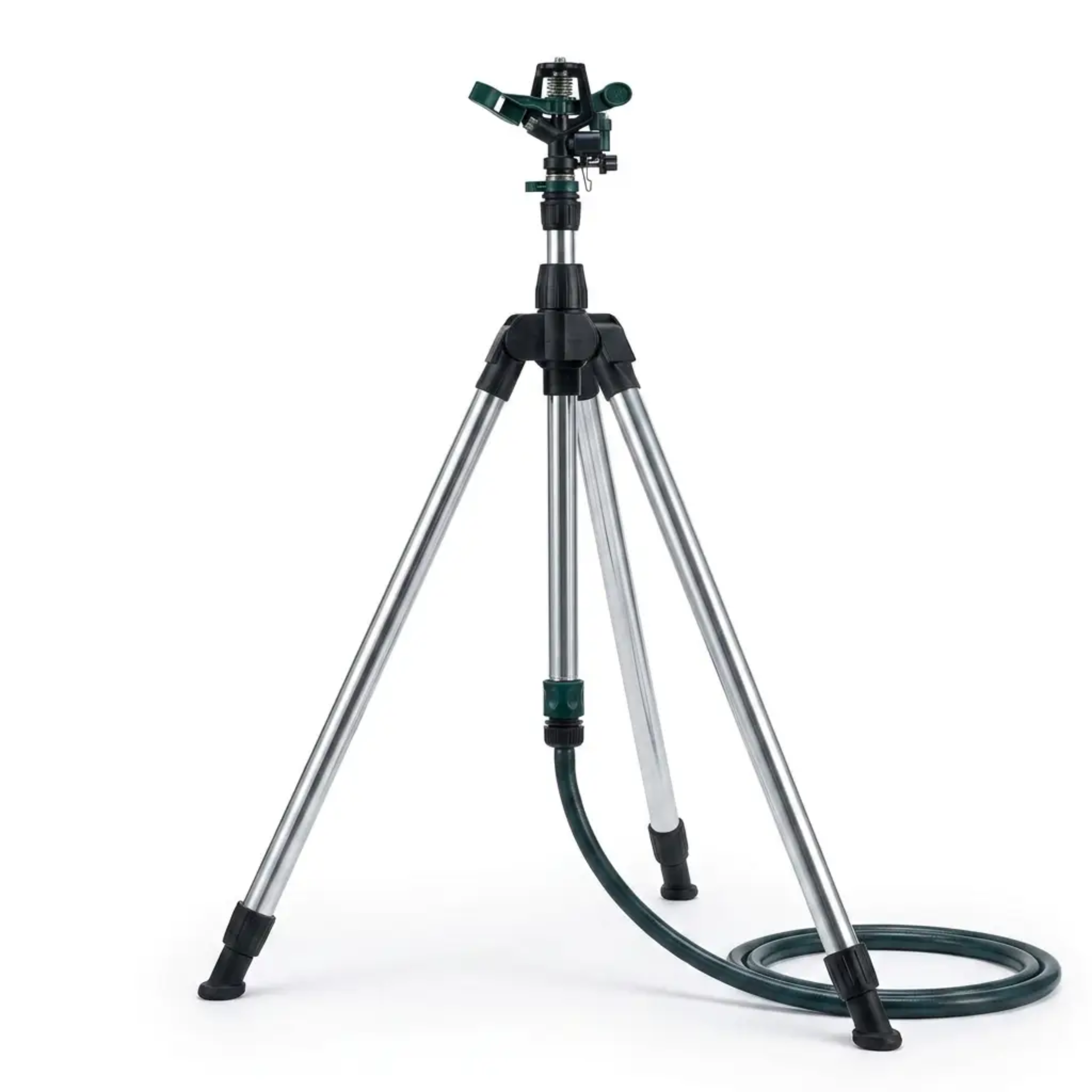 High Pressure Rotating Tripod Sprinkler for Garden - Adjustable Spray, view 5