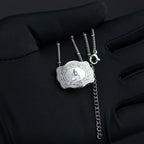 Dainty Belt Buckle Letter Initial Necklace for Women - Cowgirl Western Style, view 2