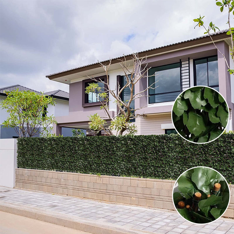 Expandable Artificial Privacy Fence for Garden or Indoor - 40cm, Ivy Leaves, view 2