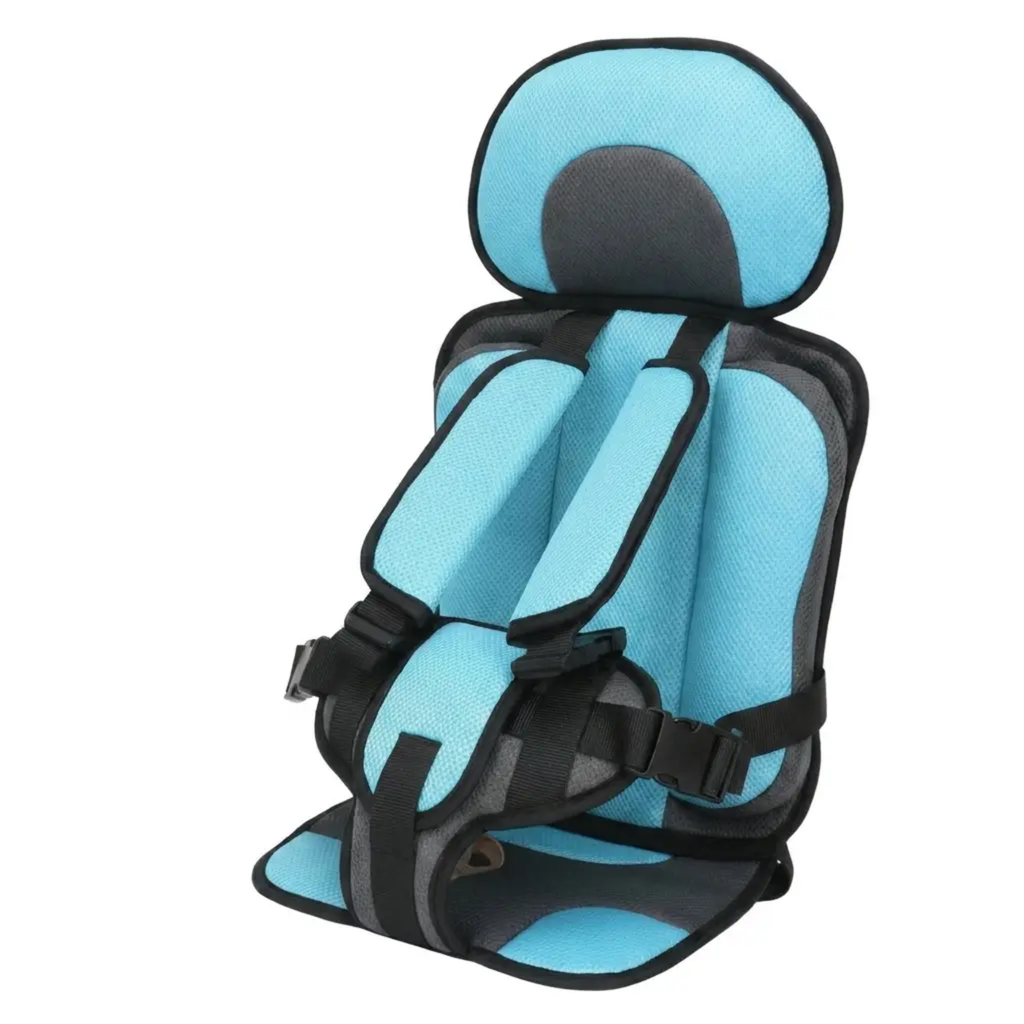 Portable Foldable Child Car Booster Seat - 5-Point Harness, up to 60 kg