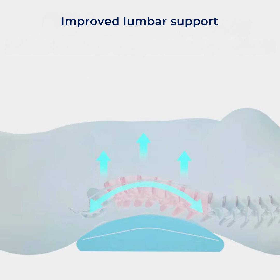 Lumbar Support Pillow for Sleeping - Comfortable Design, Back Pain Relief, view 2