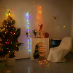 2m Christmas Climbing Santa Ladder Display with Multi-colour LED Lights