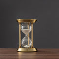 Retro Metal Hourglass Sand Timer for Home Office - 3/5/10 Minutes, Glass, view 7