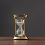 Retro Metal Hourglass Sand Timer for Home Office - 3/5/10 Minutes, Glass, view 7