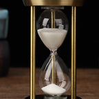 Retro Metal Hourglass Sand Timer for Home Office - 3/5/10 Minutes, Glass, view 6