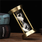 Retro Metal Hourglass Sand Timer for Home Office - 3/5/10 Minutes, Glass, view 5