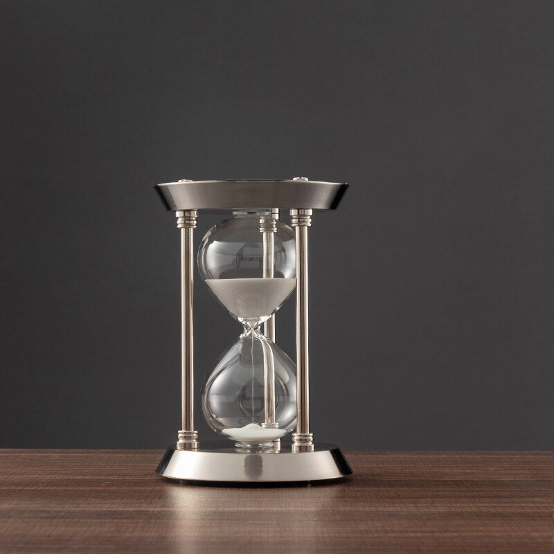 Retro Metal Hourglass Sand Timer for Home Office - 3/5/10 Minutes, Glass, view 8