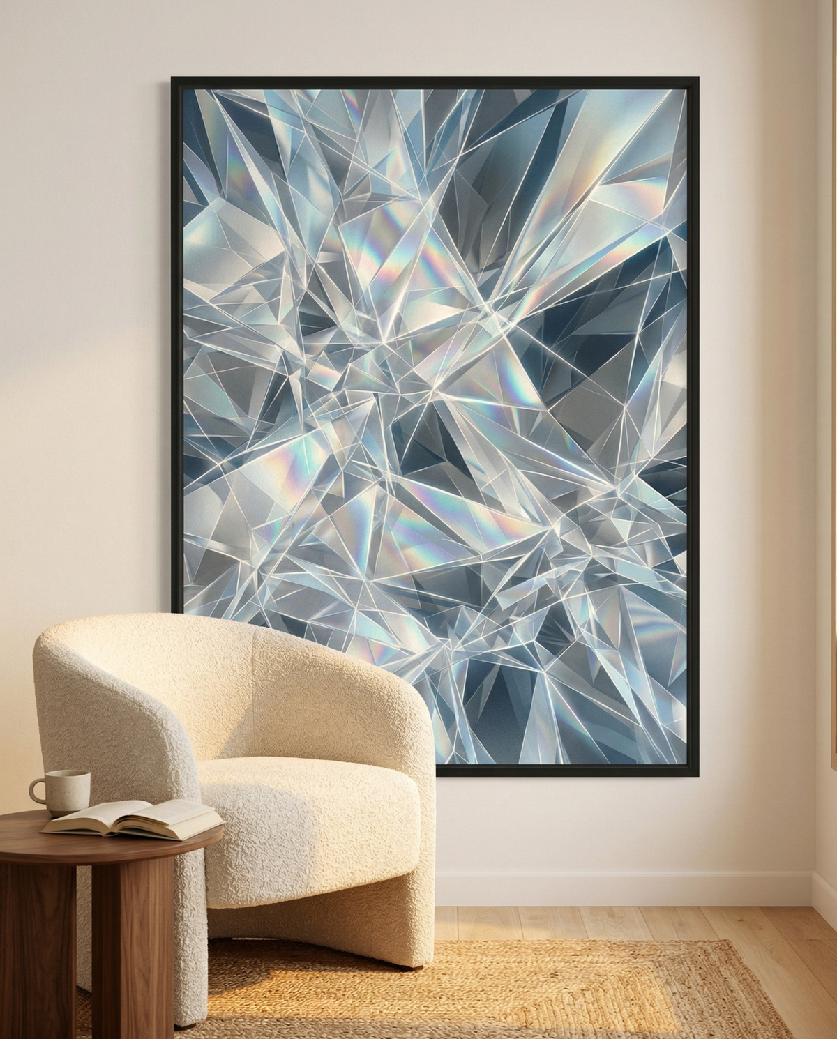 Abstract Geometric Print - Fractured Light-Welvere