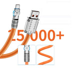180° Anti-Break Fast Charge Data Cable 120W - Zinc Alloy, 1m 1.5m 2m